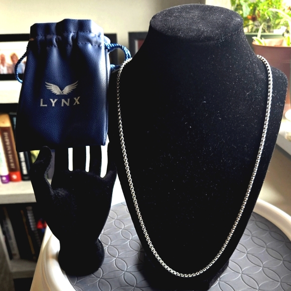 LYNX Box Chain Necklace - Stainless Steel 3.5mm - Picture 6 of 6